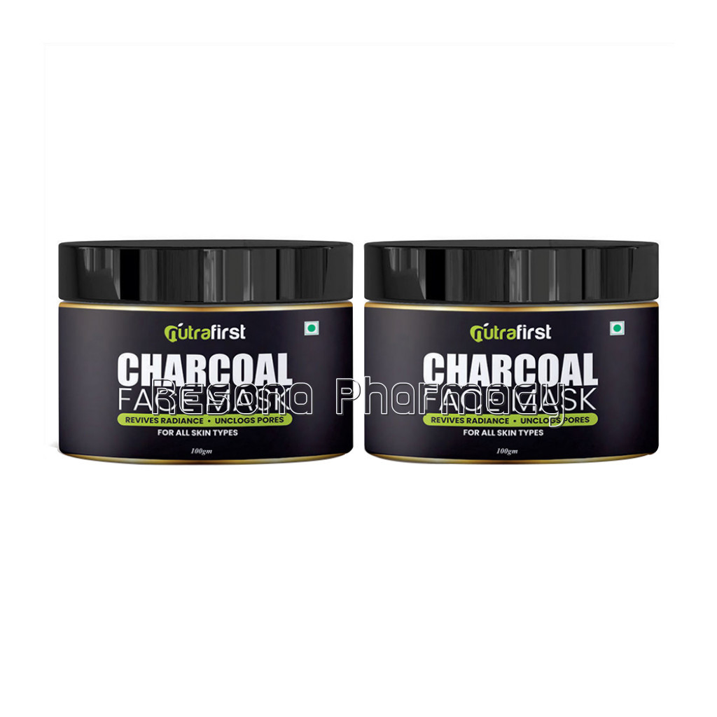 Nutrafirst Charcoal Peel Off Face Mask For Blackheads – 100Gm (Pack Of 2)