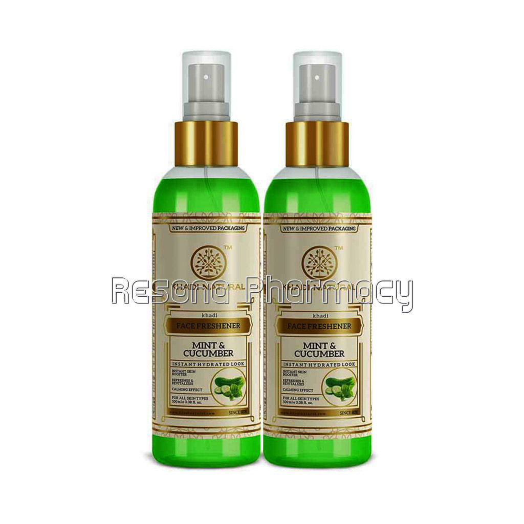Khadi NaNaturalMint And Cucumber Face Spray (Set Of 2)