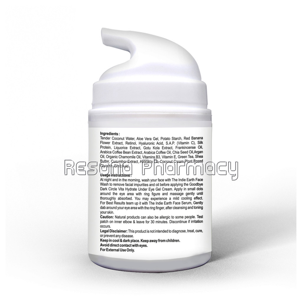 The Indie Earth Goodbye Dark Circles Vita Hydrate Under Eye Gel Cream