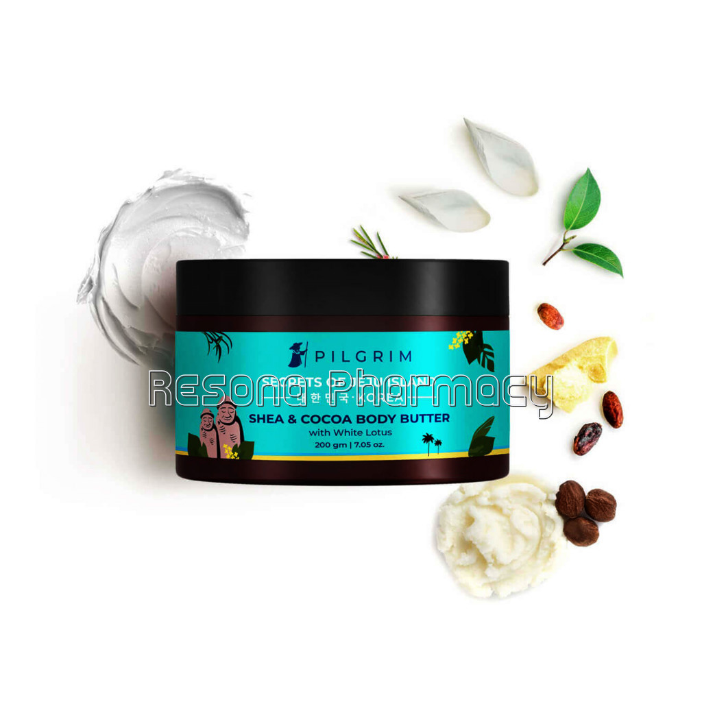 Shea and Cocoa Body Butter With White Lotus