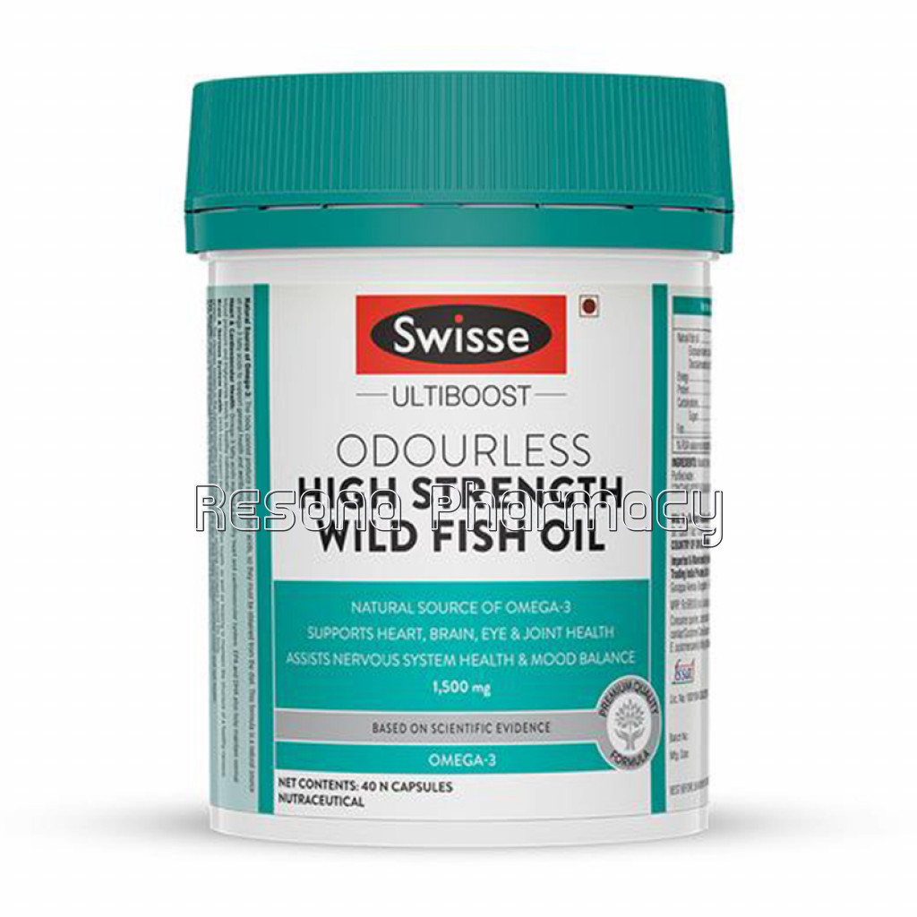 Swisse High Strength Wild Fish Oil 1500Mg 40 Capsules