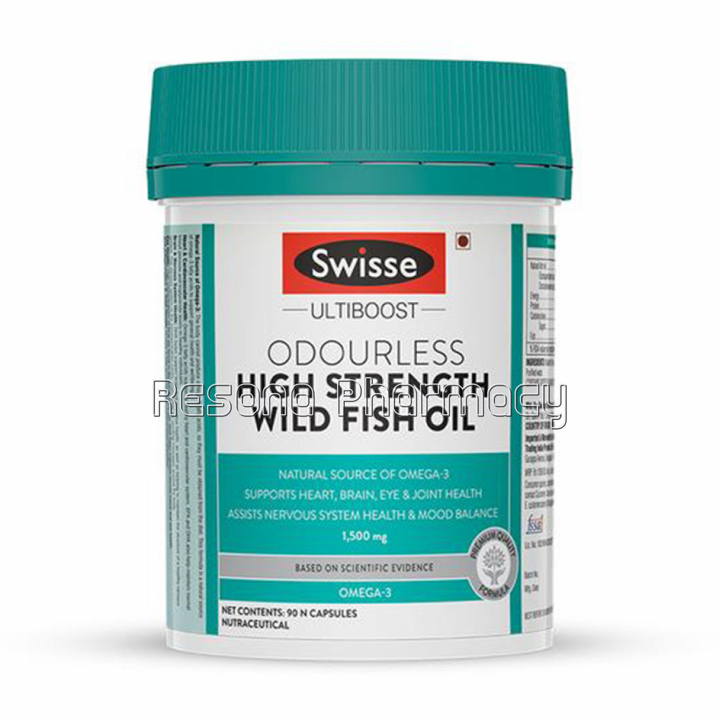 Swisse High Strength Wild Fish Oil 1500Mg 90 Capsules
