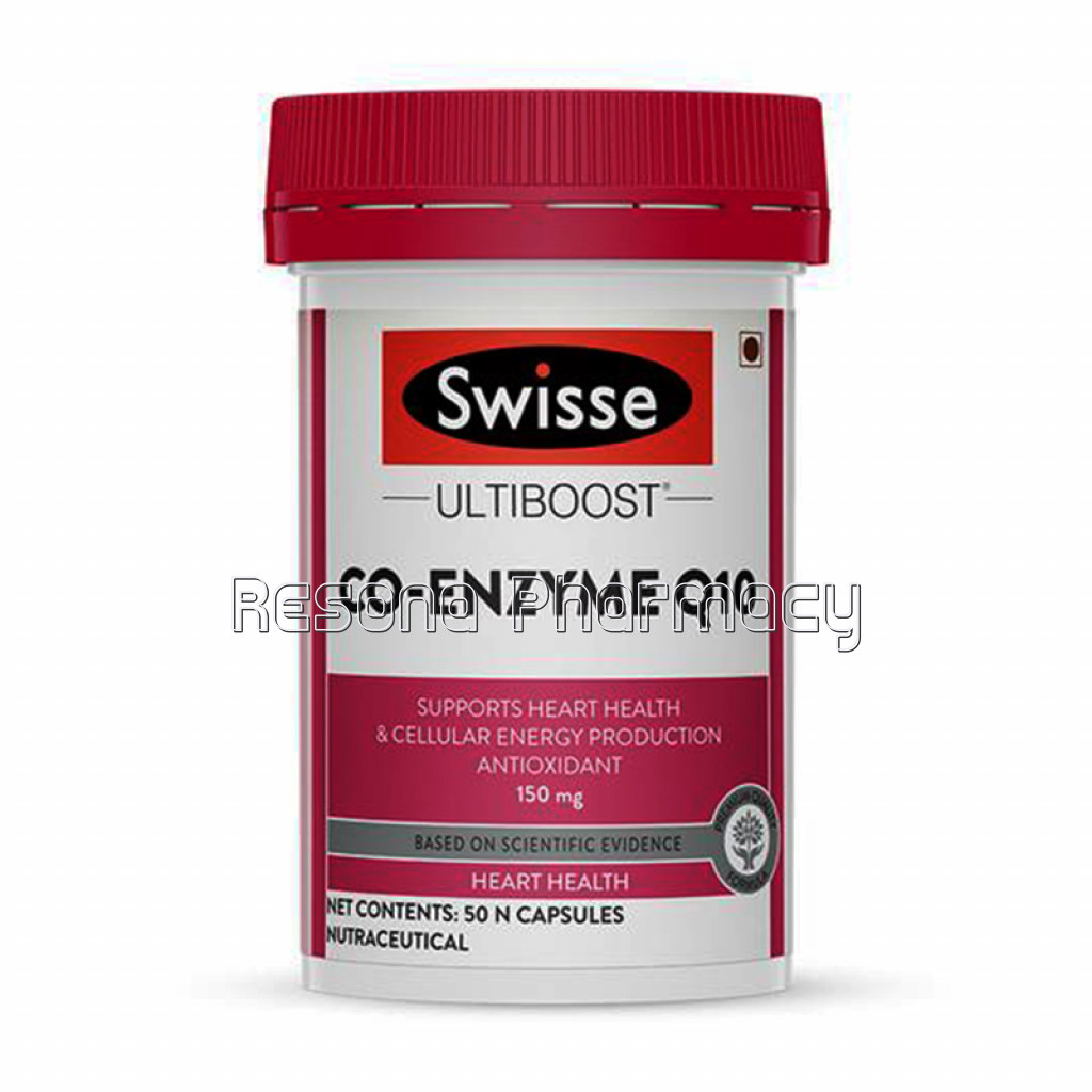 Swisse Co Enzyme Q10 (Coq10) 150Mg 50 Capsules