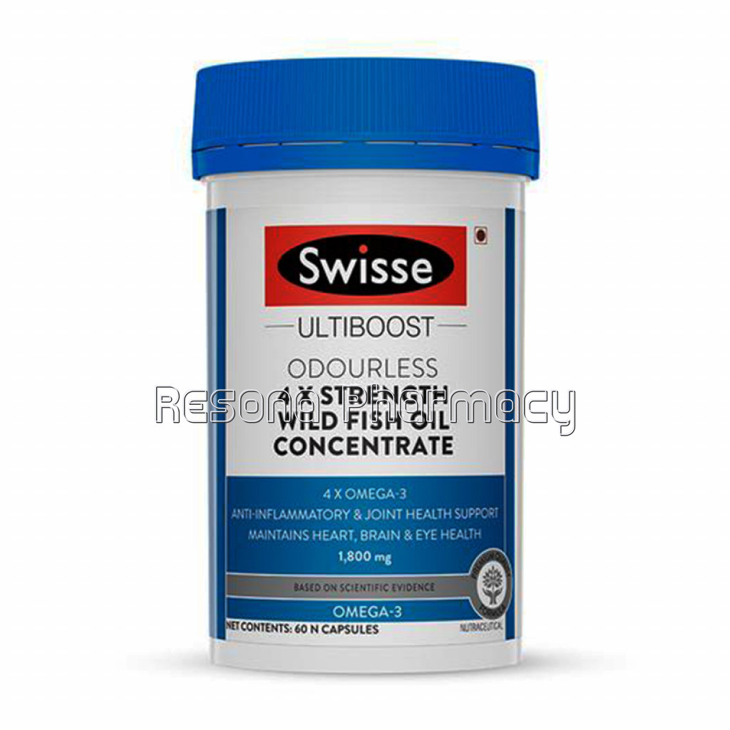 Swisse 4X Strength Wild Fish Oil   60 Capsules