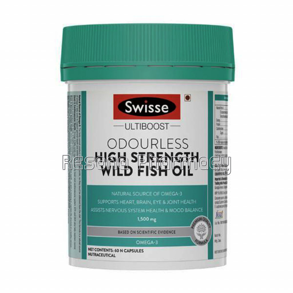 Swisse High Strength Wild Fish Oil 1500Mg 60 Capsules