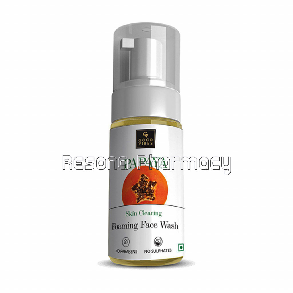 Good Vibes Skin Clearing Foaming Face Wash   Papaya (150Ml)