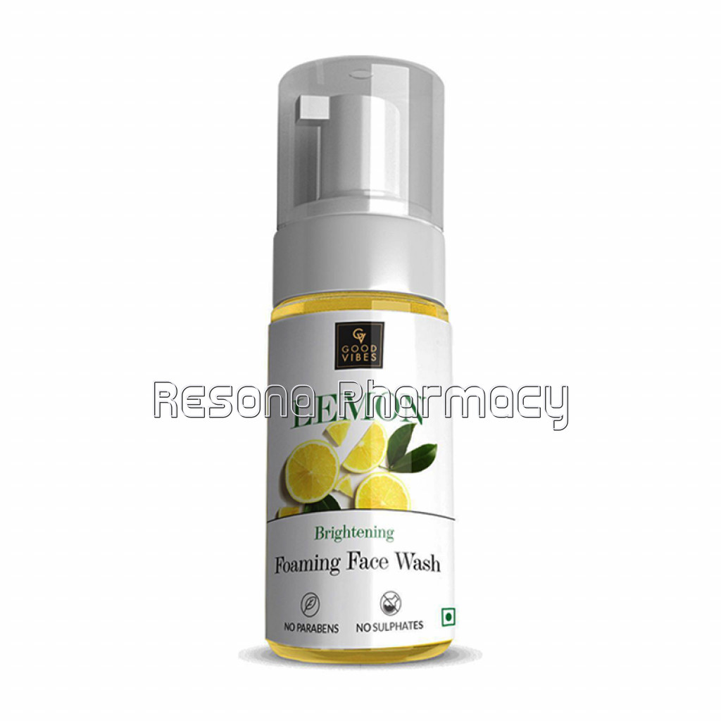 Good Vibes Brightening Foaming Face Wash   Lemon (150Ml)
