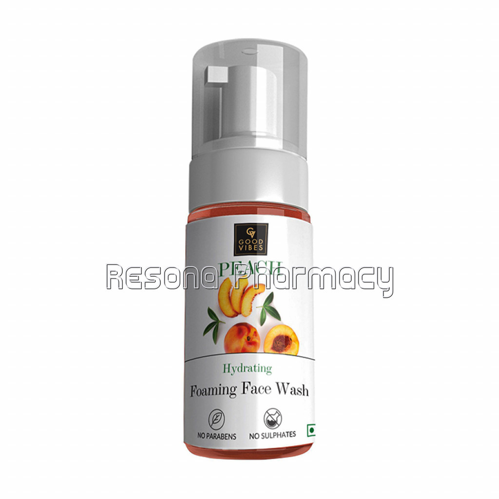Good Vibes Hydrating Foaming Face Wash   Peach (150Ml)