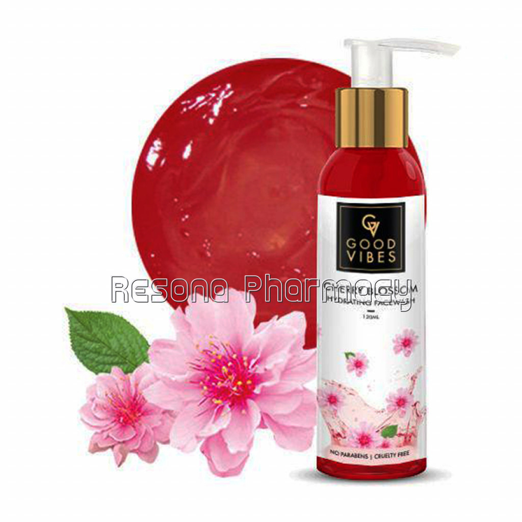 Good Vibes Hydrating Face Wash   Cherry Blossom (120 Ml)