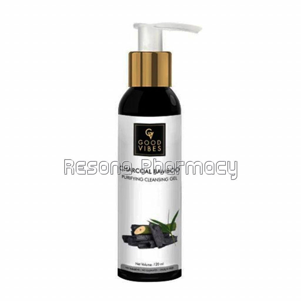 Good Vibes Charcoal Bamboo Purifying Cleansing Gel (120 Ml)