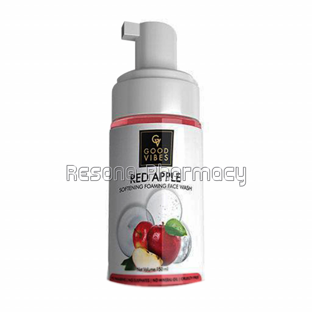 Good Vibes Softening Foaming Face Wash   Red Apple (150Ml)