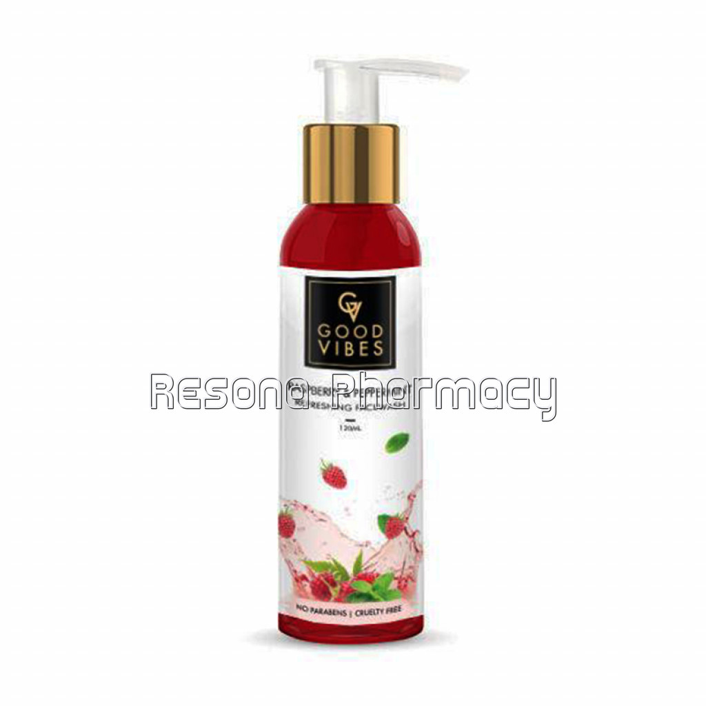 Good Vibes Refreshing Face Wash   Raspberry and Peppermint (120 Ml)