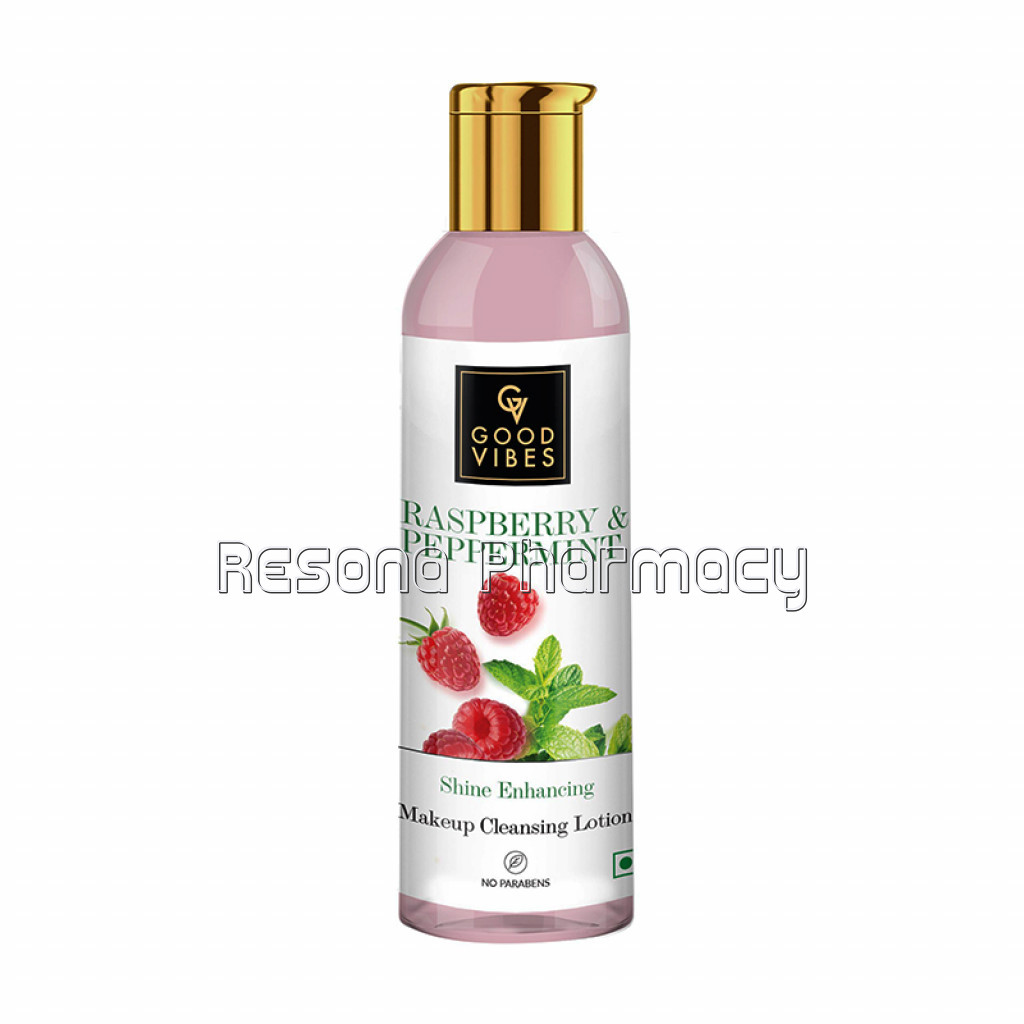 Good Vibes Shine Enhancing Makeup Cleansing Lotion   Raspberry And Peppermint (120 Ml)