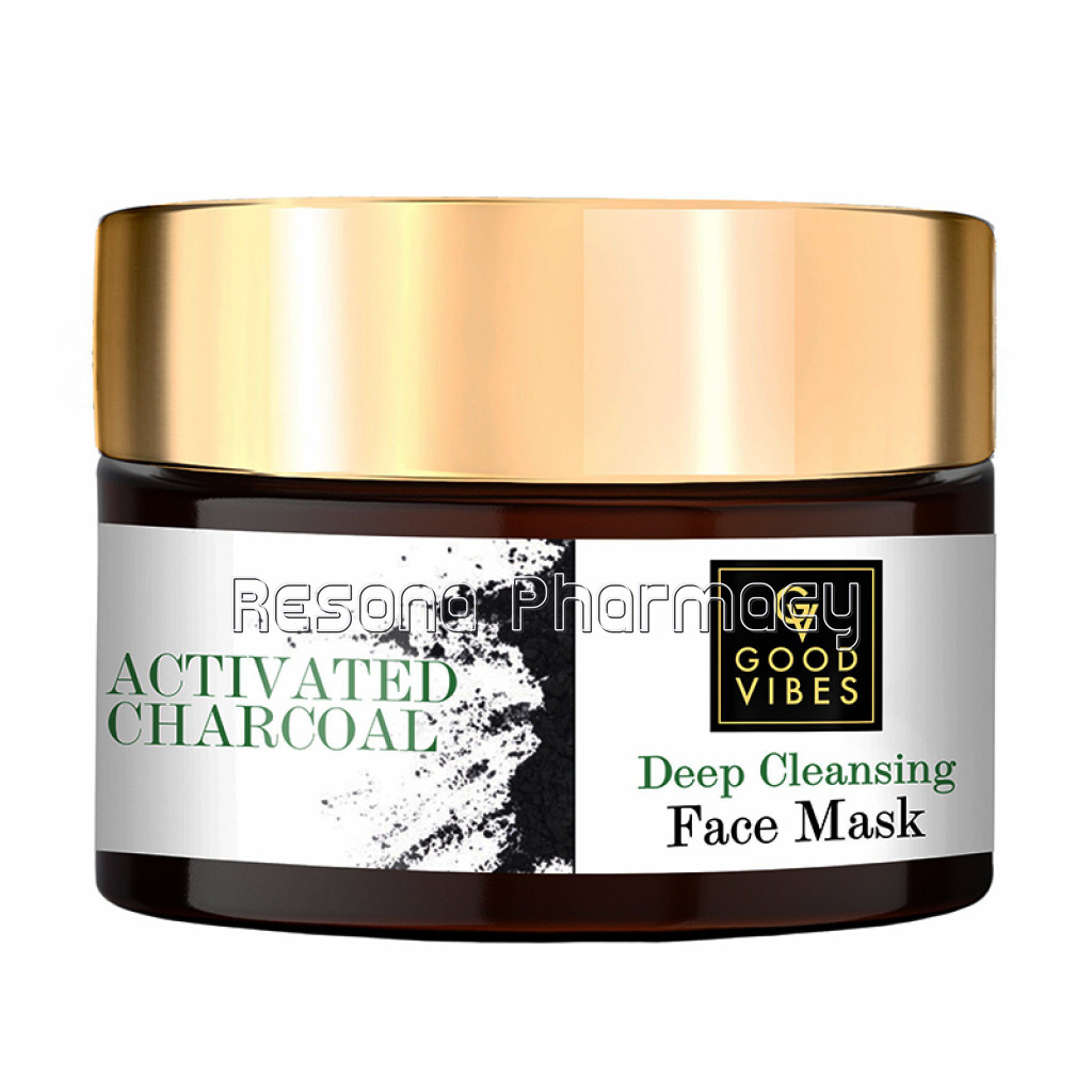 Good Vibes Deep Cleansing Face Mask   Activated Charcoal (50 G)