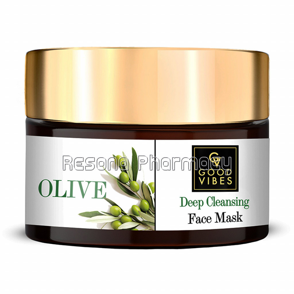 Good Vibes Deep Cleansing Face Mask   Olive (50 G)