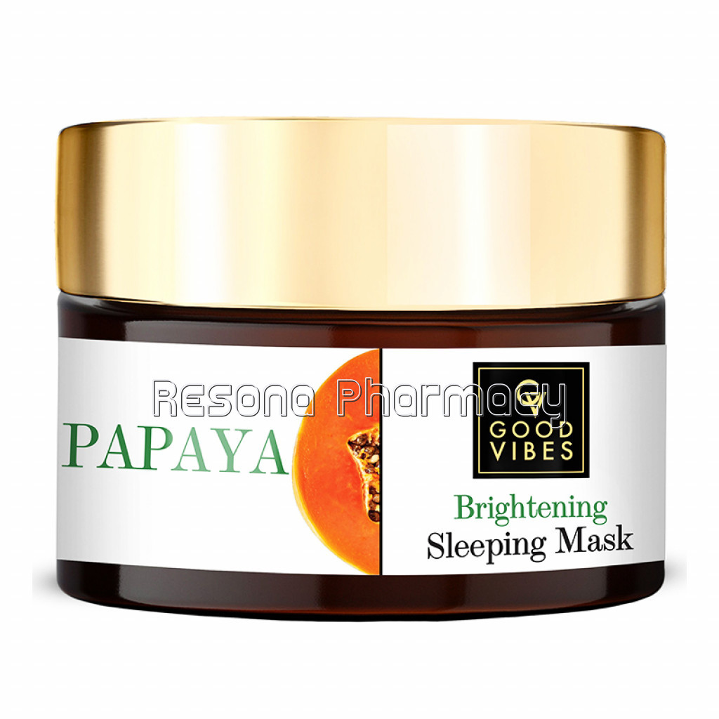 Good Vibes Papaya Brightening Sleeping Mask (50 G)