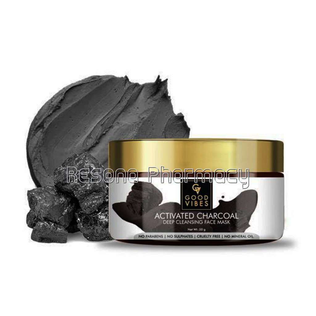 Good Vibes Activated Charcoal Deep Cleansing Face Mask (60 Gm)