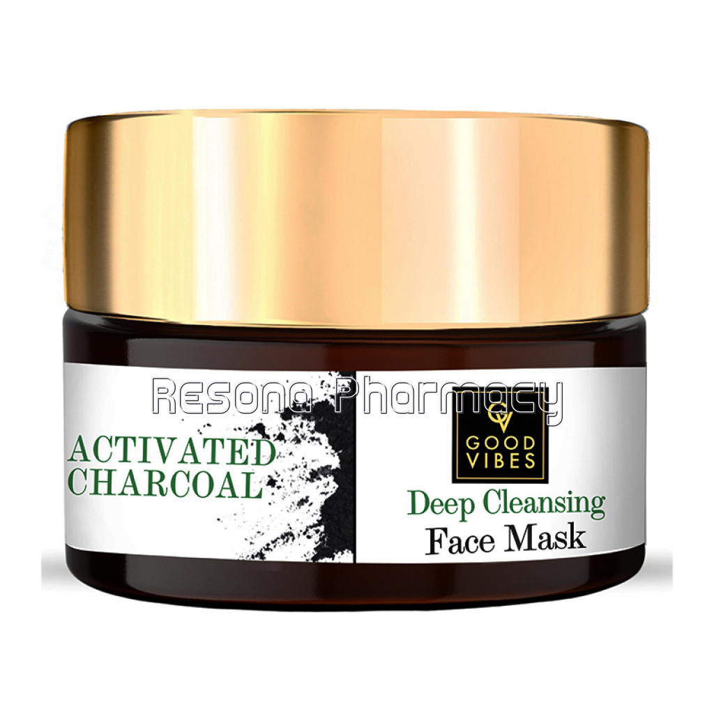 Good Vibes Deep Cleansing Face Mask   Activated Charcoal (100 G)