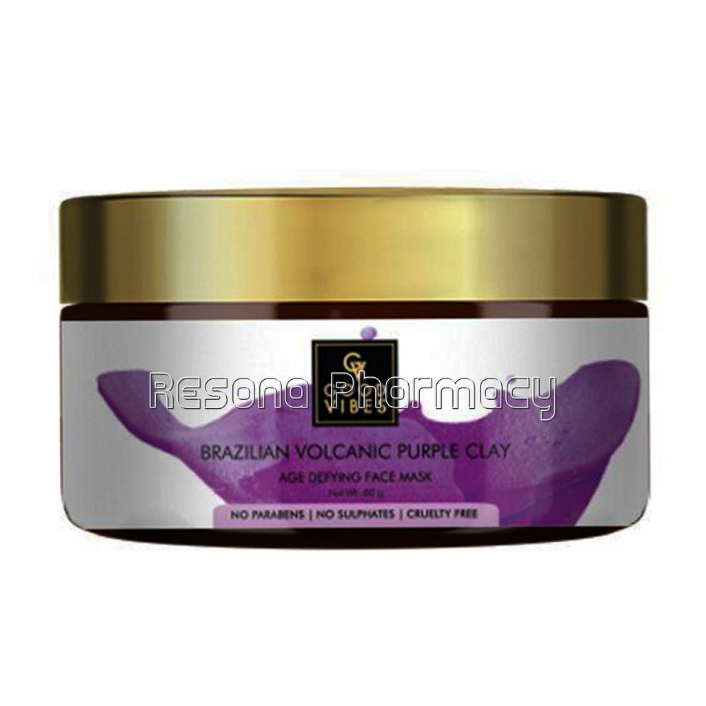 Good Vibes Age Defying Face Mask   Brazilian Volcanic Purple Clay (60 Gm)
