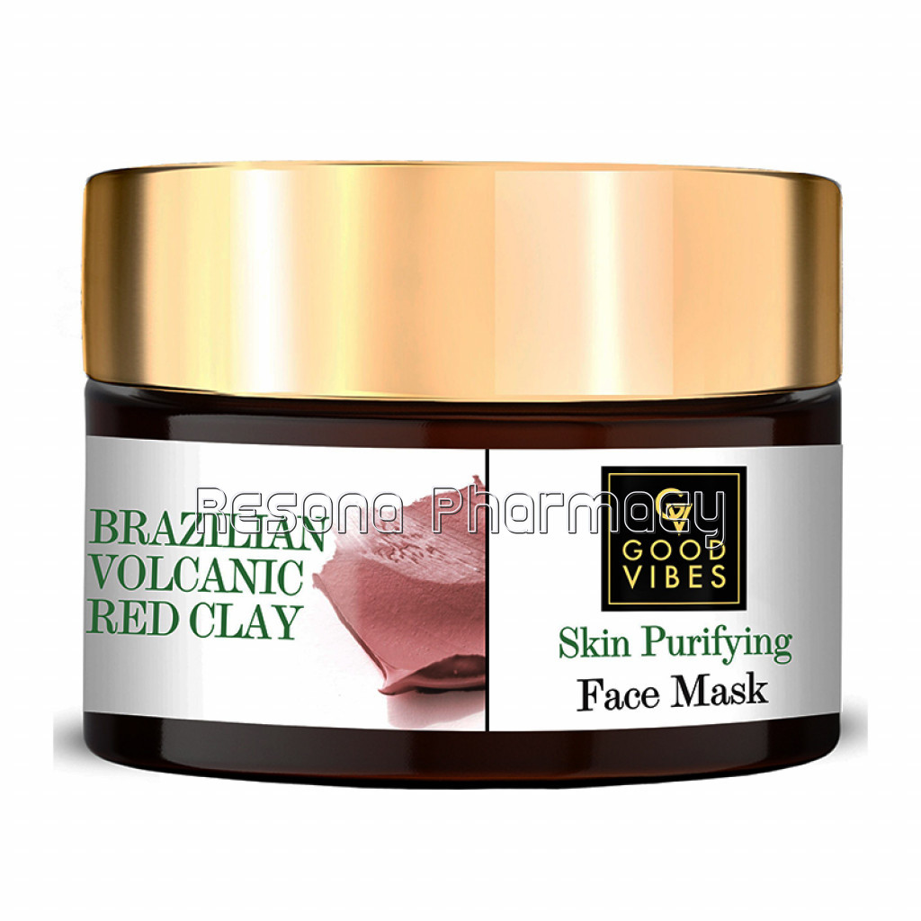 Good Vibes Brazilian Volcanic Red Clay Skin Purifying Face Mask (50 G)