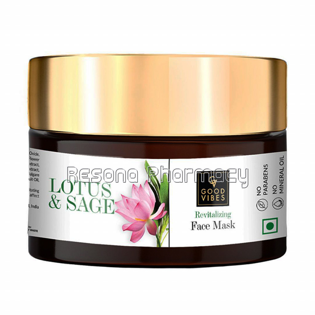 Good Vibes Revitalizing Face Mask   Lotus and Sage (50 G)