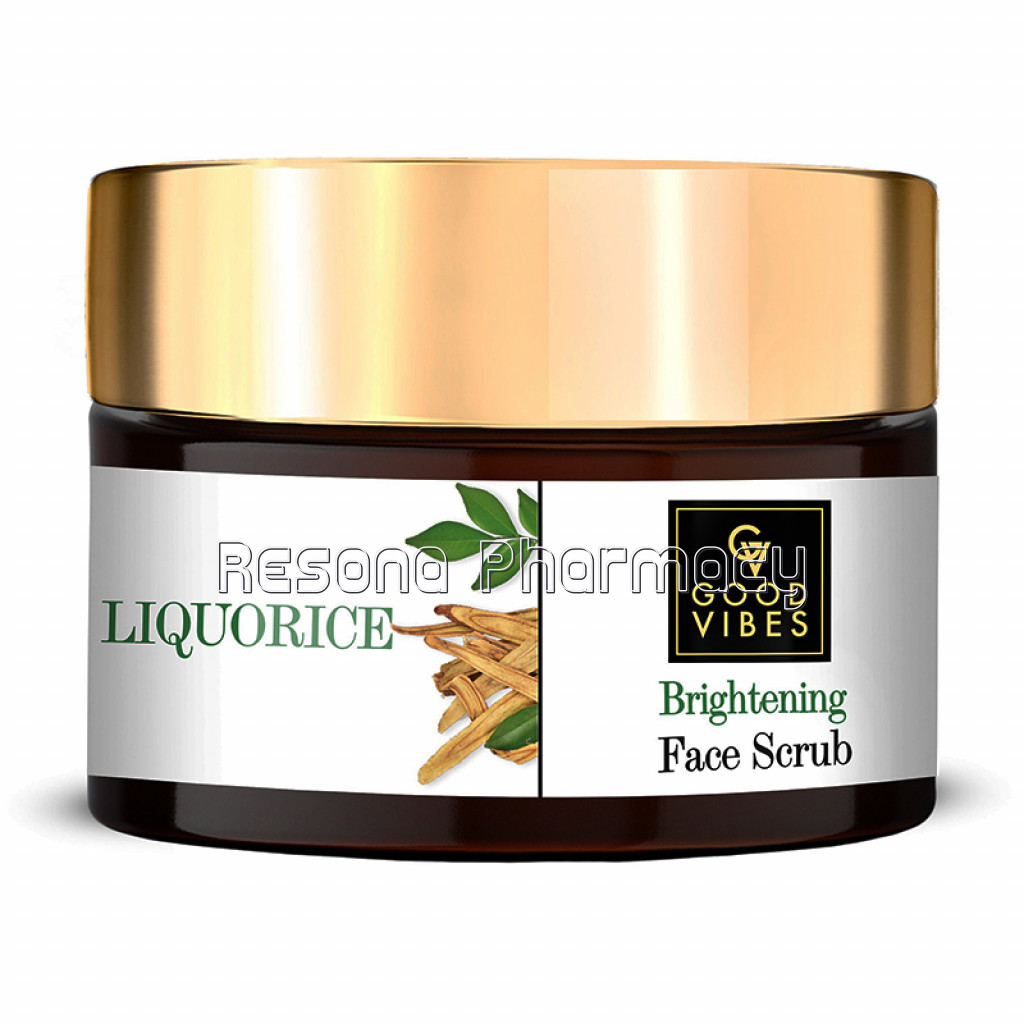 Good Vibes Liquorice Brightening Face Scrub (50 G)