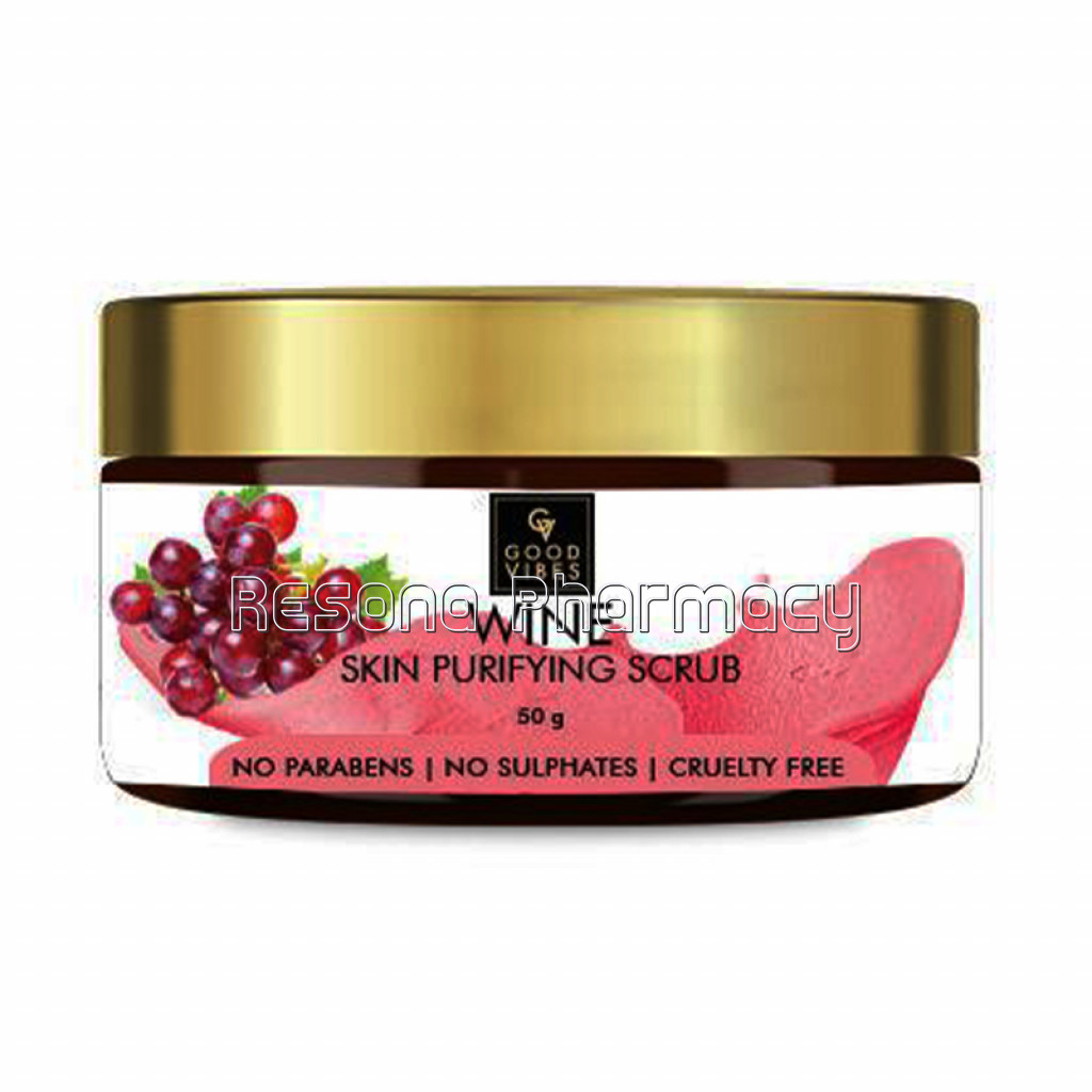 Good Vibes Skin Purifying Face Scrub   Wine (50 Gm)