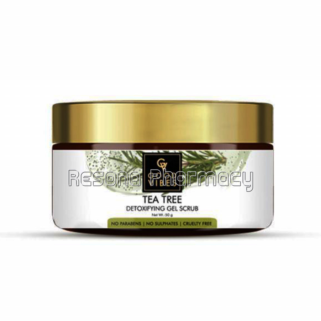 Good Vibes Detoxifying Gel Scrub   Tea Tree (50 Gm)