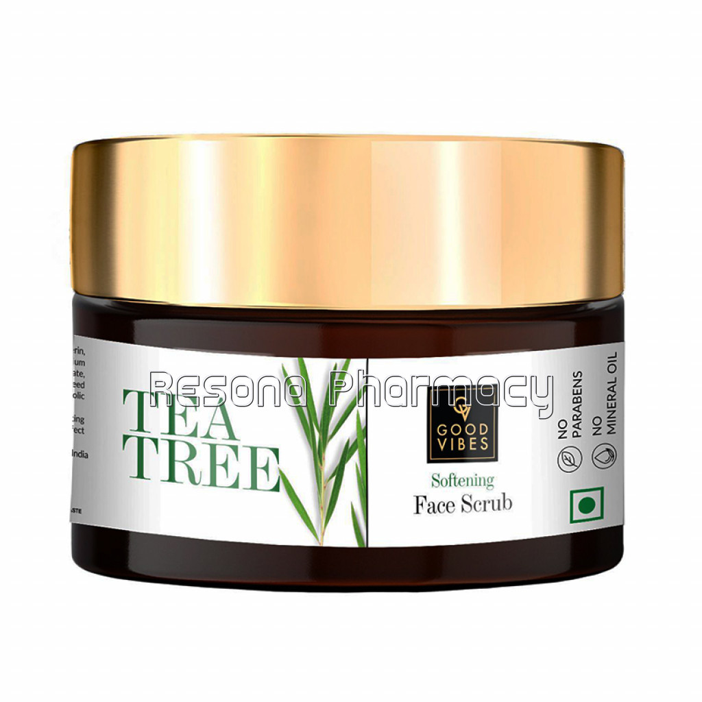 Good Vibes Softening Face Scrub   Tea Tree (50 G)