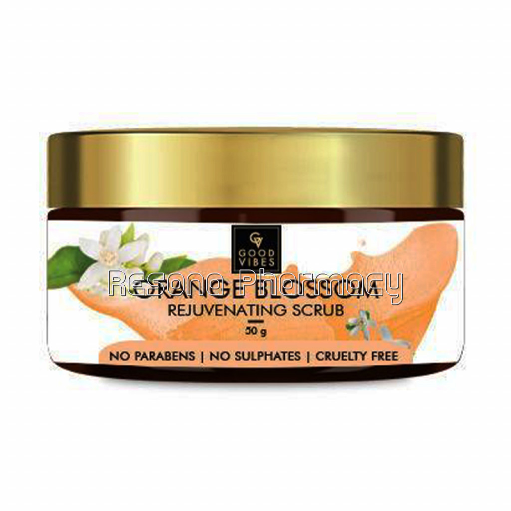 Good Vibes Rejuvenating Face Scrub   Orange Blossom (50 Gm)