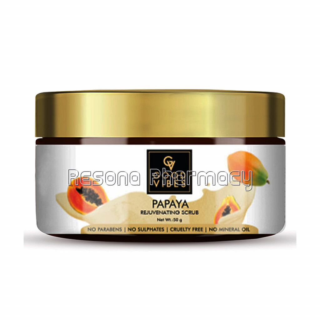 Good Vibes Rejuvenating Face Scrub   Papaya (50 Gm)