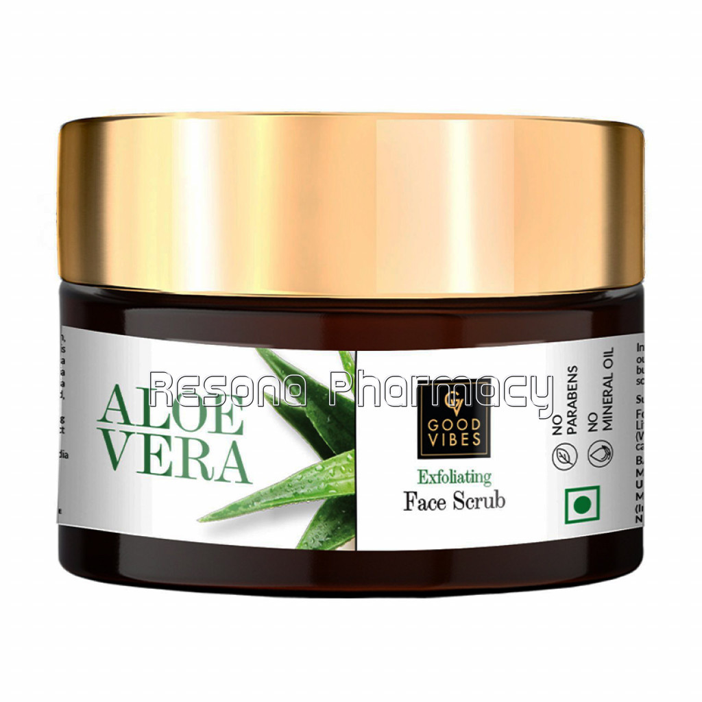 Good Vibes Exfoliating Face Scrub   Aloe Vera (50 G)
