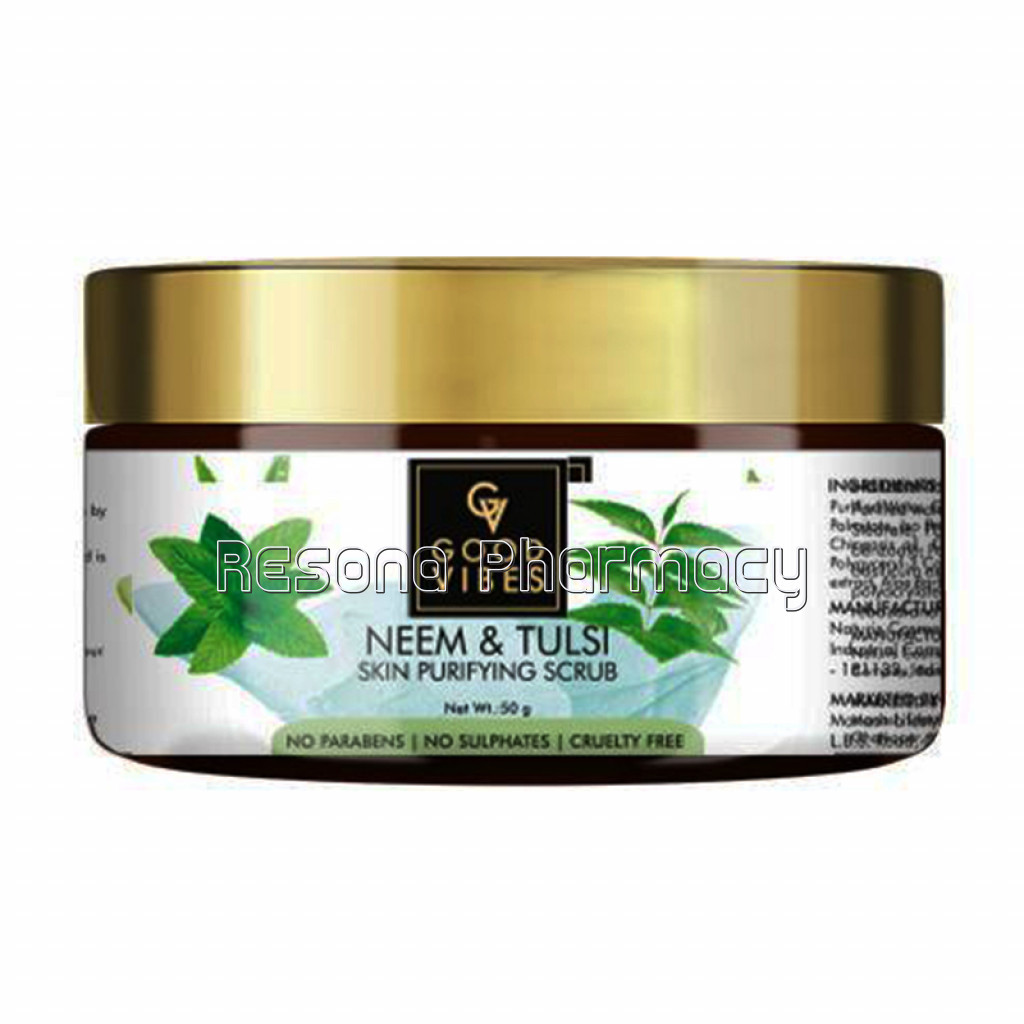 Good Vibes Purifying Face Scrub   Neem Tulsi (50 Gm)