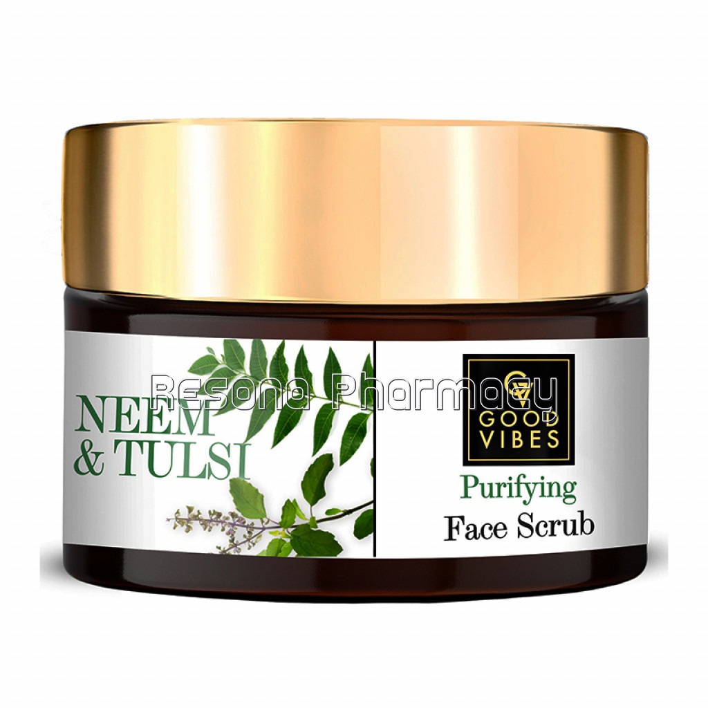 Good Vibes Purifying Face Scrub   Neem Tulsi (50 G)