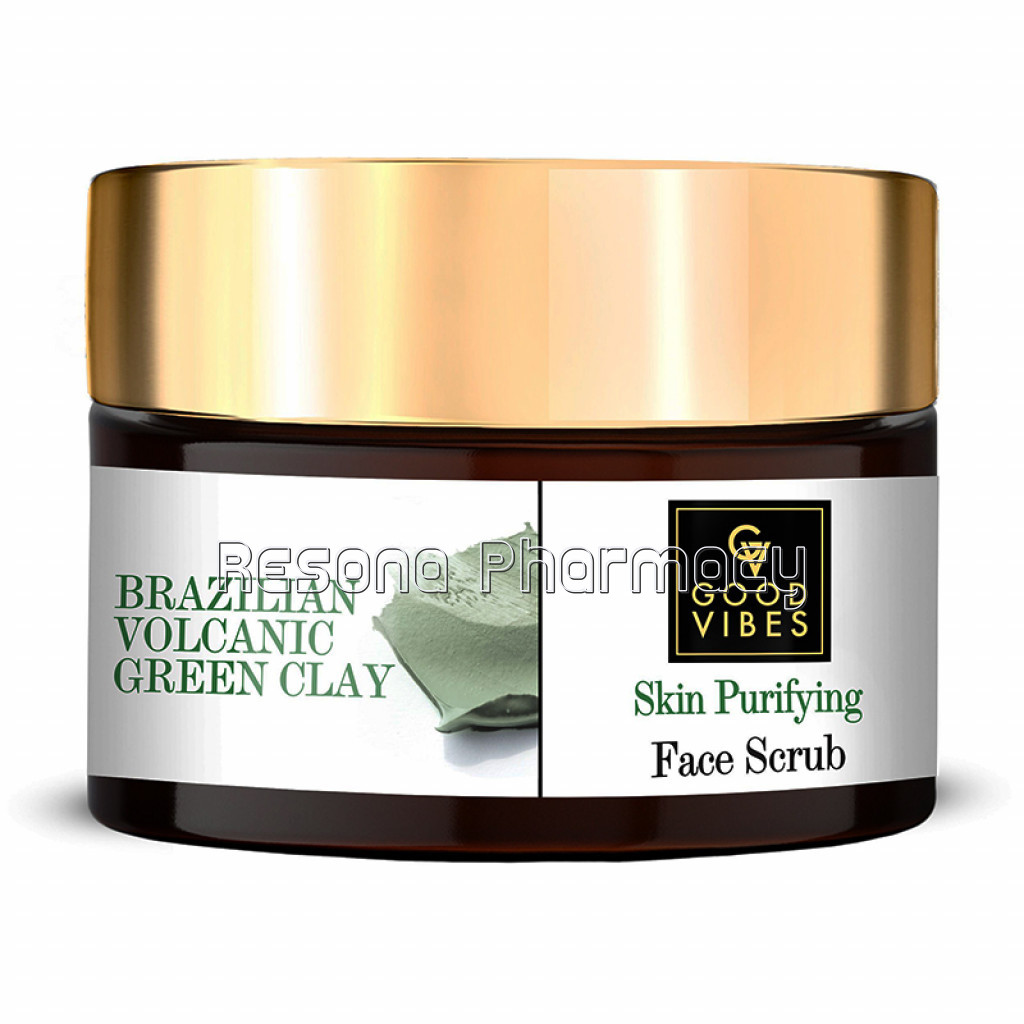 Good Vibes Skin Purifying Scrub   Brazilian Volcanic Green Clay (50 G)
