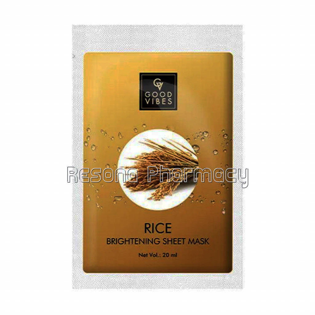 Good Vibes Brightening Sheet Mask   Rice (20 Ml)