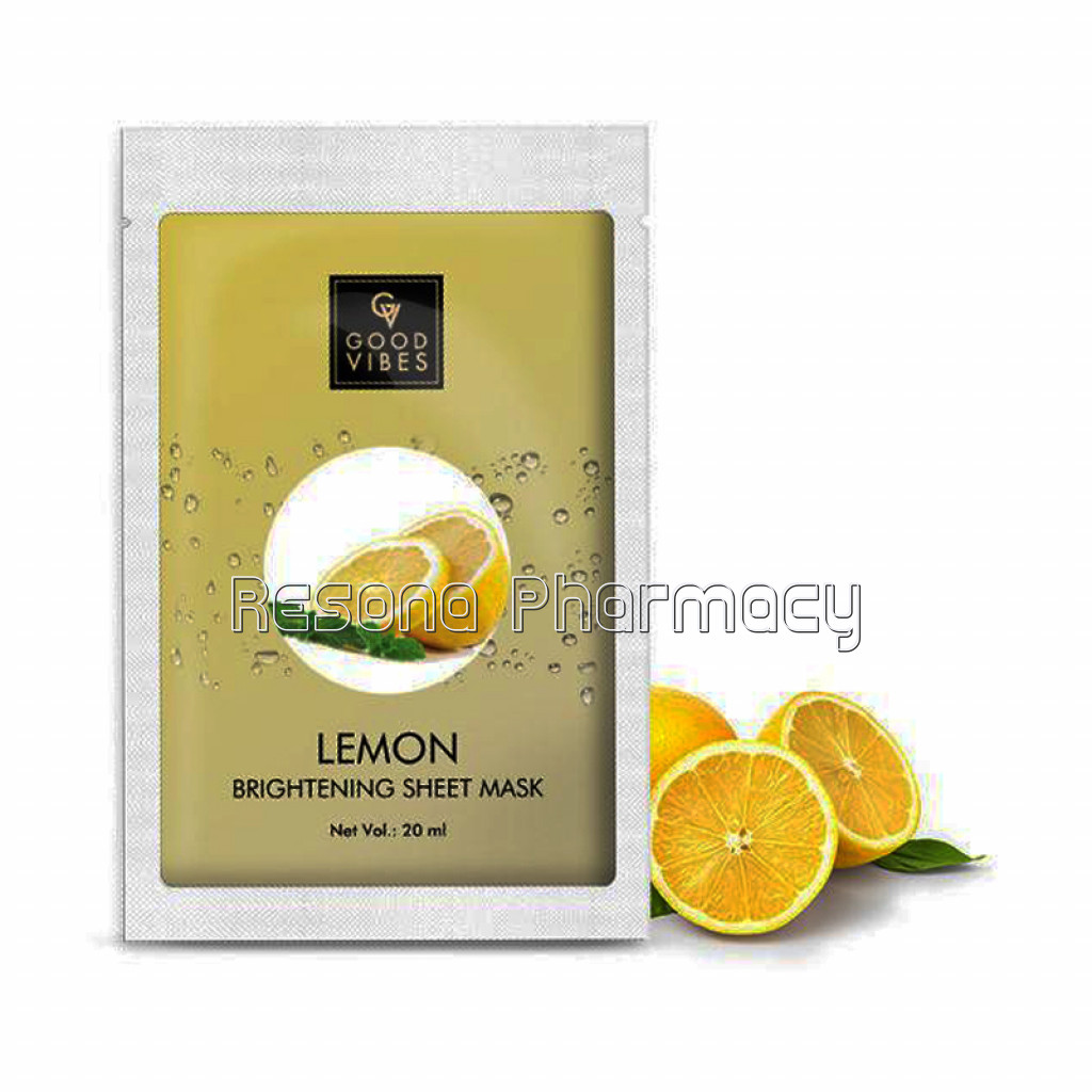 Good Vibes Brightening Sheet Mask   Lemon (20 Ml)