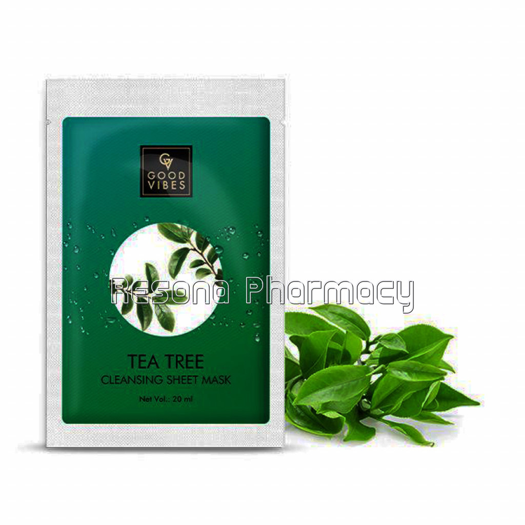 Good Vibes Cleansing Sheet Mask   Tea Tree (20 Ml)
