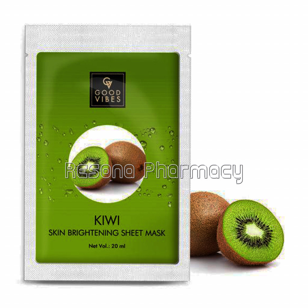 Good Vibes Skin Brightening Sheet Mask   Kiwi (20 Ml)