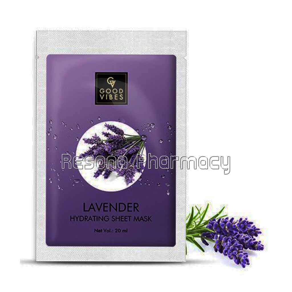 Good Vibes Hydrating Sheet Mask   Lavender (20 Ml)