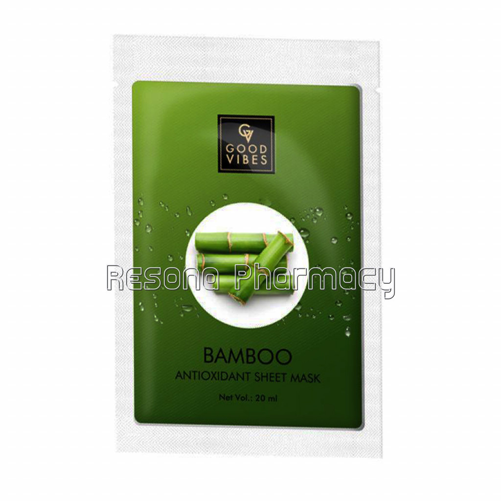 Good Vibes Antioxidant Sheet Mask   Bamboo (20 Ml)