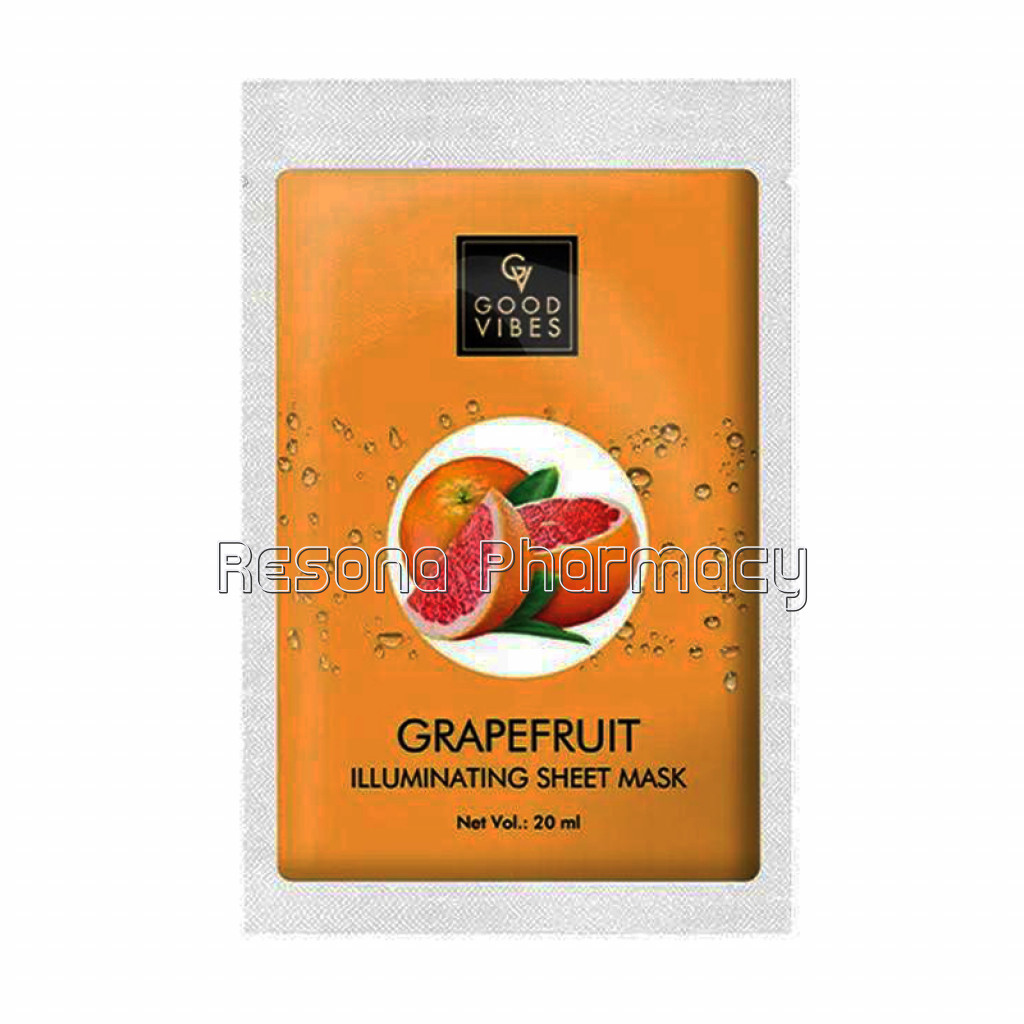 Good Vibes Illuminating Sheet Mask   Grapefruit (20 Ml)
