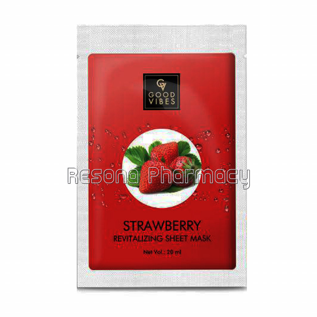 Good Vibes Revitalizing Sheet Mask   Strawberry (20 Ml)