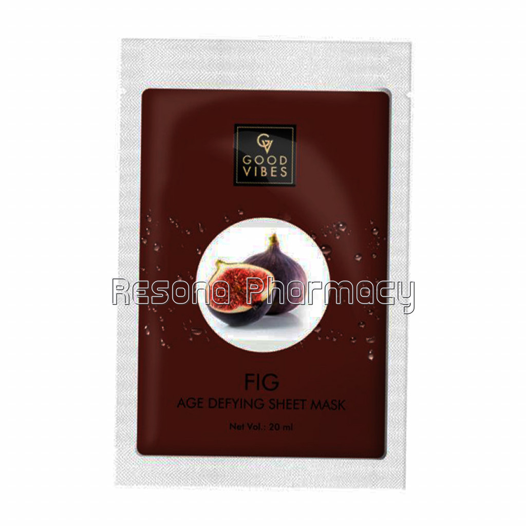 Good Vibes Age Defying Sheet Mask   Fig (20 Ml)