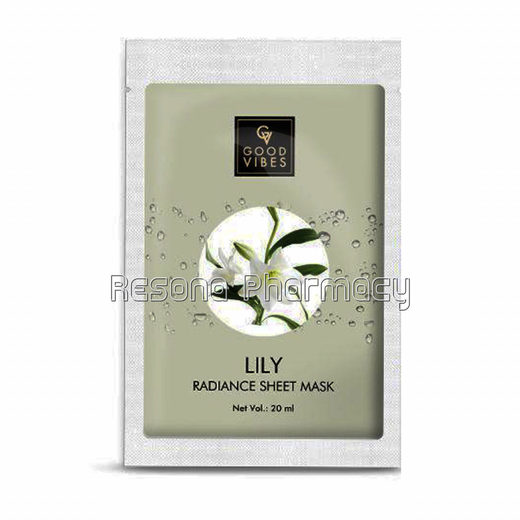 Good Vibes Radiance Sheet Mask   Lily (20 Ml)