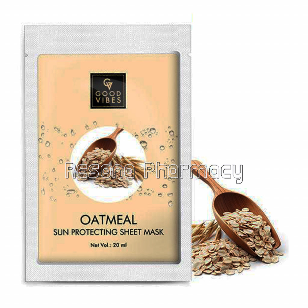Good Vibes Sun Protecting Sheet Mask   Oatmeal (20 Ml)
