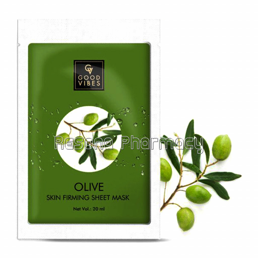 Good Vibes Skin Firming Sheet Mask   Olive (20 Ml)