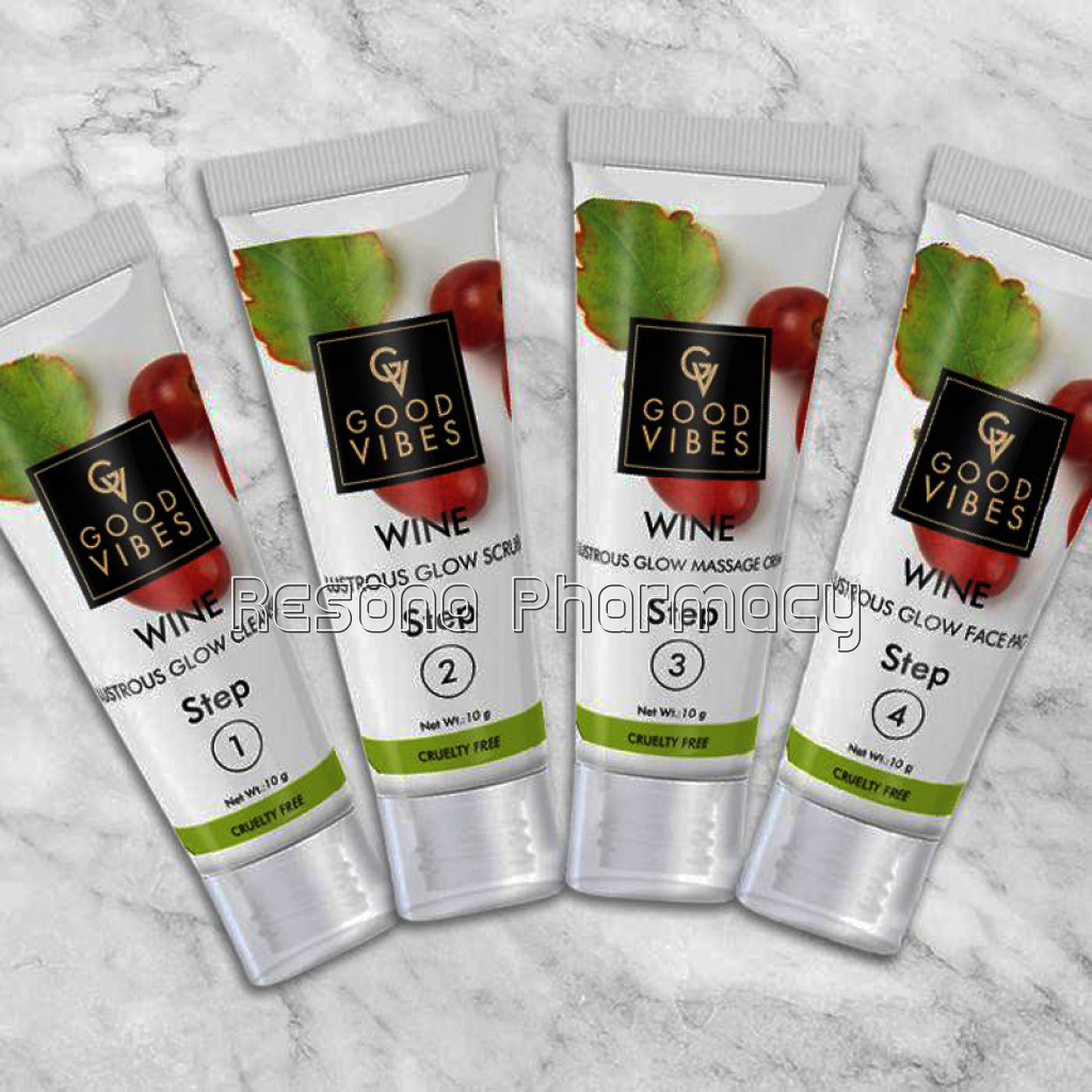 Good Vibes Lustrous Glow Facial Kit   Wine (40 Gm)