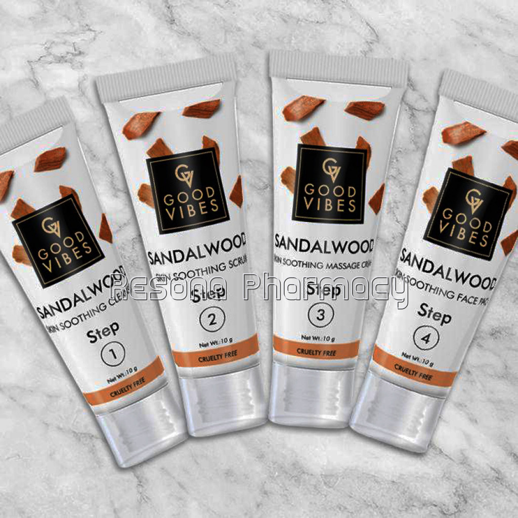 Good Vibes Skin Soothing Facial Kit   Sandalwood (40 Gm)