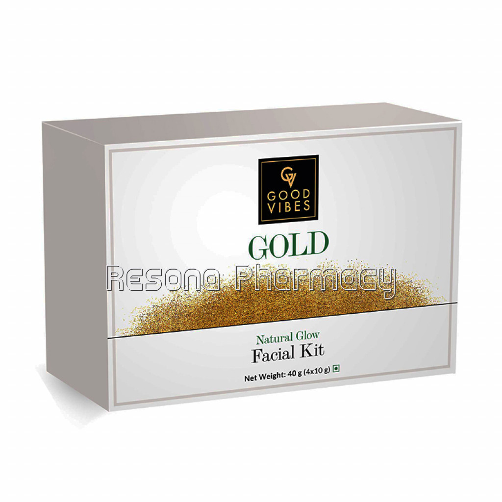 Good Vibes NaNaturalGlow Facial Kit   Gold (40 G)